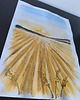 grafiki i ilustracje Złote akwarele 30x42 słońce morze zachód szlagmetal złoto folia Golden Sun