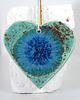 Ozdoby na ścianę Turkusowe serce - wisząca ozdoba ceramiczna
