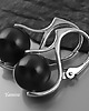 kolczyki swarovski Kryształ Swarovski Mystic Black subtelle - kolczyki