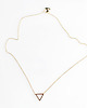 złote naszyjniki Slim Triangle