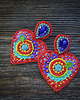 kolczyki soutache Kolekcja Frida - kolczyki kolorowe serca