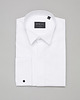 koszule męskie Koszula męska na spinki enna 00417 biały slim fit