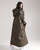 płaszcze damskie Parka Longline Hoodie Oversize camo moro