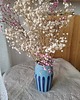 wazony Niebieski WAZON ceramiczny w paski - UNIKAT