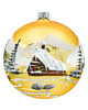 bombki Bombka okrągła Zimowa Wioska: złota