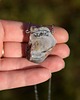 naszyjniki - inne Naszyjnik Talizman róża chalcedonowa 1 wire wrapping chalcedon