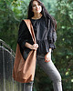 torby XXL Ruda torba hobo w stylu boho / vegan
