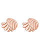 kolczyki pozłacane Kolczyki muszelki z różowego złota