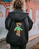 bluza z kapturem damska Bluza oversize rozpinana Bart Teddy