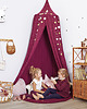 namioty i tipi dla dzieci Baldachim z matą i poduszkami - BURGUNDY