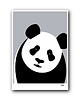 obrazy i plakaty do pokoju dziecięcego Plakat Panda fioletowa