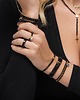 bransoletki ze szkła Bransoletka z pierścionkiem Swarovski Black