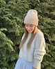 czapki damskie Wełniana czapka 100% wełna handmade ręcznie robiona