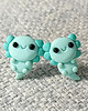 kolczyki z masy plastycznej Kolczyki Aksolotl