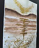 grafiki i ilustracje PROMOCJA! Złote akwarele 30x42 abstrakcja morze szlagmetal złoto folia Golden