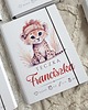 notatniki i albumy TECZKA LWIĄTKO z metryczką, prezent na roczek, narodziny, Chrzest