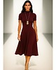 sukienki midi damskie Sukienka  burgund  YY300050