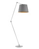 lampy podłogowe Funkcjonalna lampa stojąca do salonu na wysięgniku regulowanym MANILA GOLD