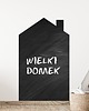 naklejki ścienne do pokoju dziecka Naklejka na ścianę domek kredowy usuwalny XXXL 116NW