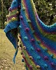 szale damskie bubbles in turquoise  / szal