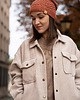 czapki damskie Klasyczna Czapka Slouchy - Ceglana