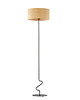 lampy podłogowe Designerska lampa podłogowa do salonu z rattanowym kloszem JERSEY BOHO