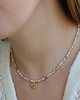 chokery Choker z agatów z okrągłą blaszką