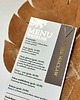 dodatki ślubne Eleganckie Menu na stoły z winietką, złote menu na imprezę