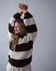 swetry damskie  Sweter Duo z alpaki suri z merynosem, handmade