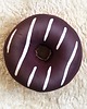 poduszki z grafiką Poduszka gigantyczny Donut pączek czekoladowy puf