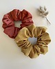 gumki do włosów Zestaw 2 sztruksowych scrunchies -  Catia & Red Orange