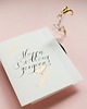 kartki scrapbooking Kartka artystyczna kaligrafowana ręcznie atramentem Happy Birthday gorgeous