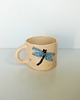 kubki Ceramiczny ręcznie robiony kubek z ważką