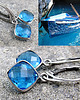 kolczyki z kamieniami Kolczyki Blue topaz