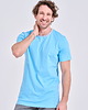 t-shirty męskie Koszulka męska błękitna - t-shirt odCZAPY