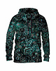 bluza z kapturem damska Damska Bluza z kapturem DR.CROW Green Texture