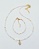 komplet biżuterii Delikatny Perełkowy Komplet z Kwiatkami