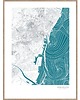 plakaty BARCELONA Hiszpania  plakat mapa