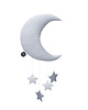 karuzele i girlandy do łóżeczka SZARY mobil księżyc dla niemowlaka Velvet