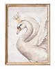 obrazy i plakaty do pokoju dziecięcego Plakat na ścianę łabędź w koronie - Swan Vintage