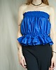 topy damskie Niebieski top bez ramiączek Electric Blue