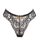 majtki damskie Wysokie stringi Black Rose