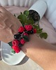 bransoletki - inne Bransoletka maliny, czarna porzeczka, handmade