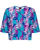 t-shirt damskie DR.CROW T-shirt Krótki CROP Palmy