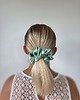 gumki do włosów Gumka jedwabna, scrunchie, frotka mint sorbet MAXI