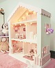 klocki i zabawki drewniane Domek dla lalek z wyposażeniem duży