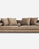 sofy i szezlongi Sofa MALMO brązowy welur, skandynawski design