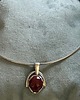 wisiory Zawieszka Srebrna z  Karneolem - Wisiorek Kamień Naturalny VINTAGE