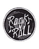 naszywki na ubrania Naszywka naprasowanka ROCK AND ROLL termoprzylepna haft 6,8cm