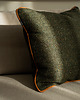 poduszki plecione ZIELONA PODUSZKA DEKORACYJNA WOOL 45X45